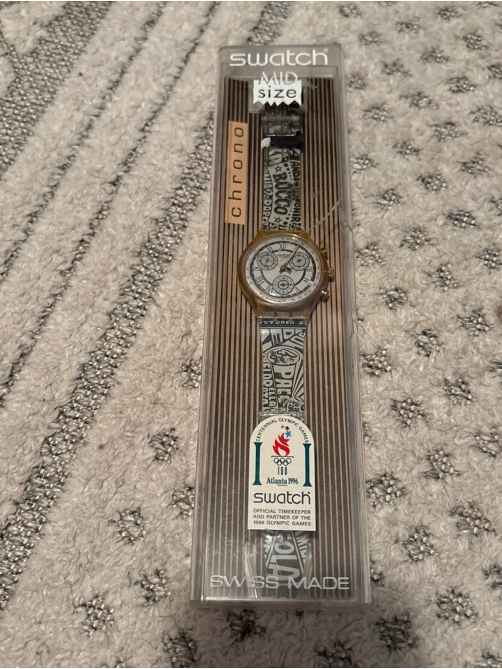 Swatch Atlanta 1996 Olympic Games Chrono  Watch New Vintage Collectible Piece